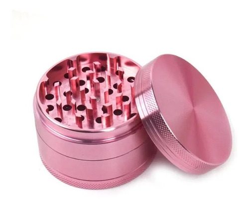 Grinder Moledor Molinillo Especias Metálico Rosa 50mm 