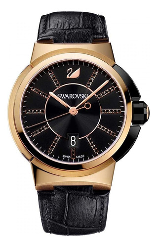 Reloj Swarovski Modelo 1124142 Piazza Grande Black Rose Gold