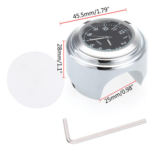(w) Reloj De Moto A Prueba De Polvo, Reloj De Cuarzo Con Man