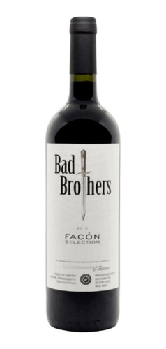 Imagen 1 de 10 de Vino Bad Brothers Facon Selection Syrah 750ml. 