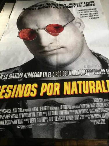 Poster Asesinos Por Naturaleza Robert Downey Jr  Tarantino