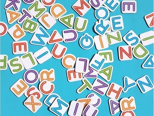 Imagen 4 de 6 de Letras Imantadas Infantiles Juguete Didactico Niño