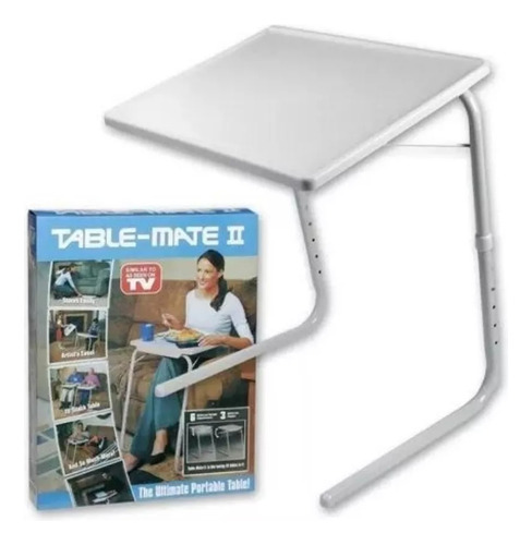 Mesa Table Mate Ii. Tv Ajustable Multiusos Portátil Plegable