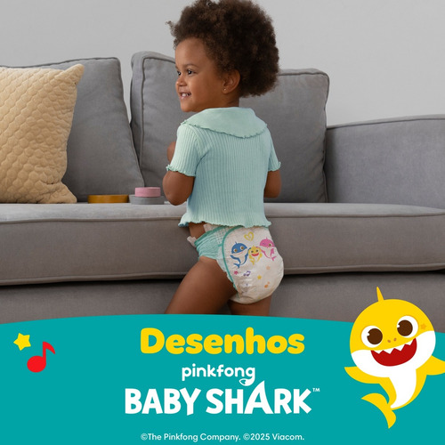 Fralda Descartável Supersequinha Tam Xxg 66 Unidades Pampers Extra Extra Grande (xxg) Sem Gênero