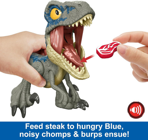 Velociraptor Blue Jurassic World Mega Roar Interactivo