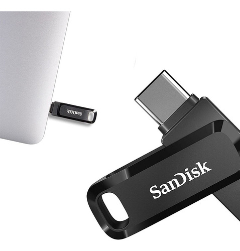 Unidad Usb V3.0 Flash Sandisk Otg Pc 128gb Dual Retractil