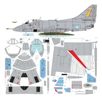 Comprar A-4b Malvinas C-222 Tordillo  1:33 Papercraft (envio X Mail)