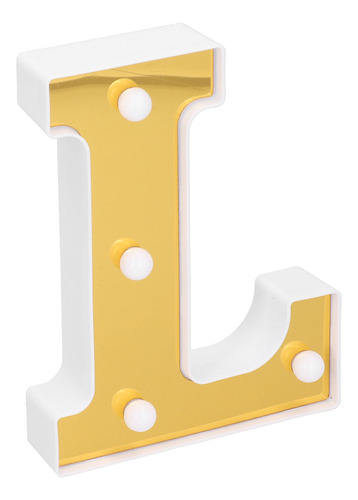 Lámpara Led En Forma De L Alphabet Light Con Letra Inglesa