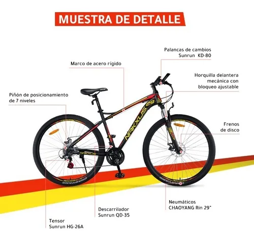 Bicicletas nakxus rin 26 sale