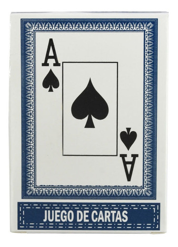 Cartas Poker Cartulina Plastificada Espadas Azul Gim Sports