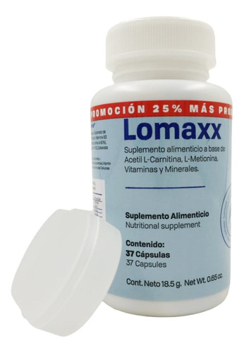 Lomaxx 30 Cap Elimina Grasas Rápidamente + Regalo 