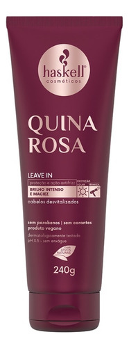 Haskell Leave In Quina Rosa 240g Creme Hidratante Capilar