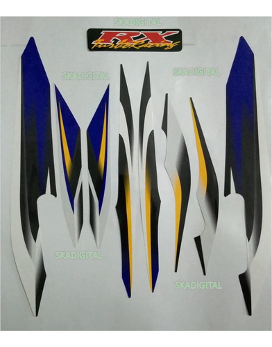 Kit Completo De Calcomanías Yamaha Rx 115-2006