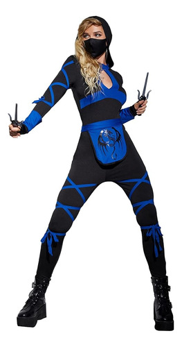 Disfraz De Ninja Guerrera Para Mujer Ideal Para Halloween O Fiesta Temática