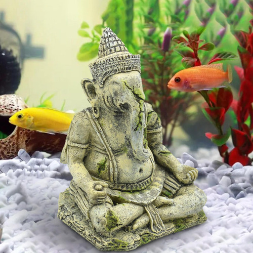 Acuario Decoración Pecera Buddah Estatua Ganapati