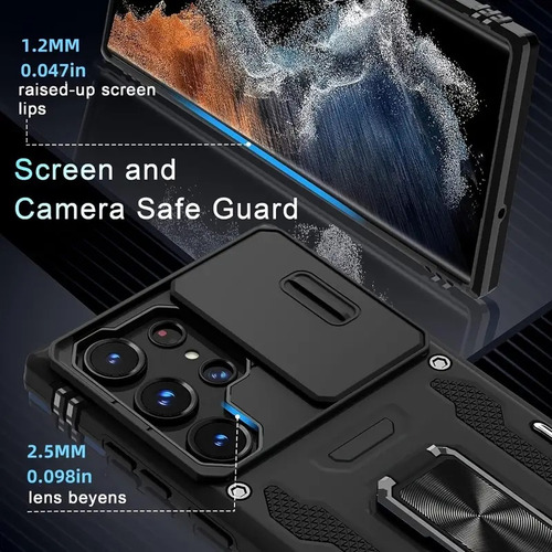 Ga Estuche For Samsung Con Cubierta Deslizante For Cámara
