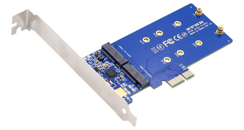 Nfhk Dual Sata Ngff Key B+m Ssd Pci-e 1x Adaptador Tarjeta