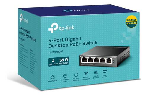 Switch 5 Puertos Gigabit 4poe+ Tplink