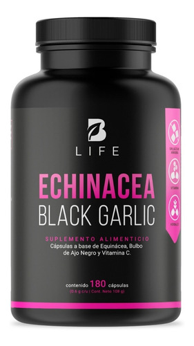 Equinácea Con Ajo Negro Vitamina C De 180 Cápsulas De B Life