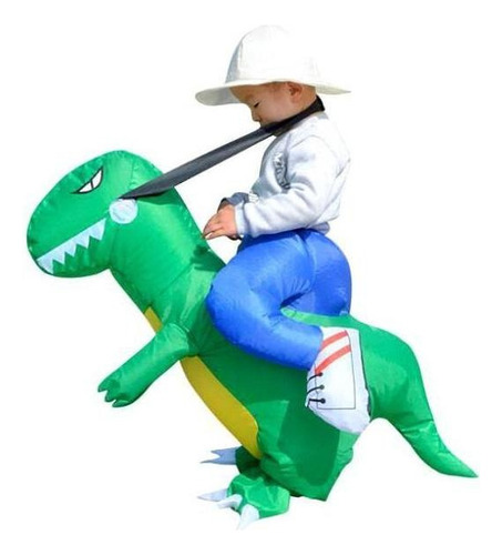 Traje Inflable De Niños Forma De Dinosaurios Montar A