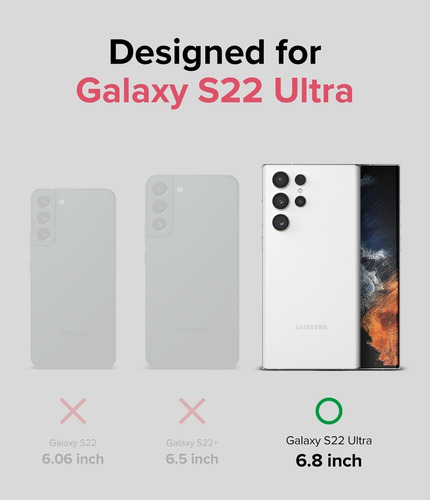 Imagen 3 de 6 de Funda Ringke Fusion X Design Para Samsung Galaxy S22 Ultra