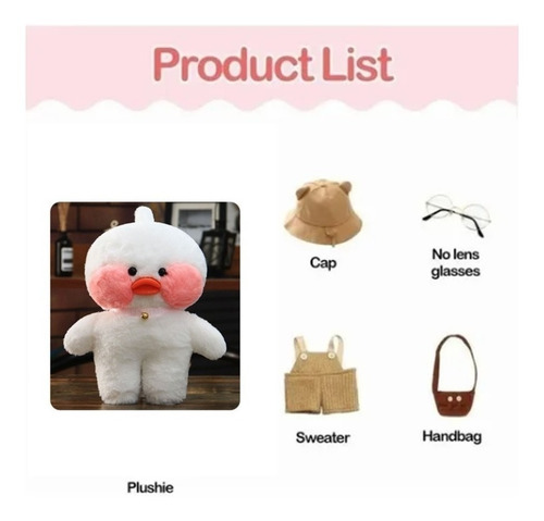 Imagen 9 de 10 de Peluche De Pato Lalafanfan, Peluche, Suave, Kawaii