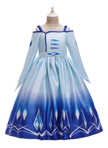 Vestido Infantil Frozen Elsa De Navidad Para Niñas Y Niñas