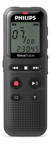 Grabadora De Voz Philips Dvt1160 Voicetracer Color Negro