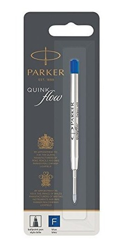 Recambio De Tinta Para Bolígrafo Parker Quinkflow, Punta Fin