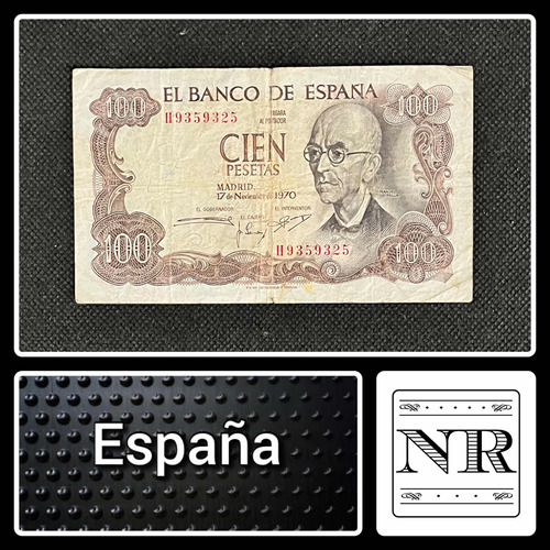 España - 100 Pesetas - Año 1970 - P #152 - M. De Falla