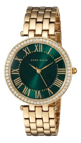 Reloj Mujer Anne Klein Ak-2230gngb Cuarzo 39mm Pulso Dorado