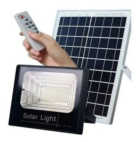 Reflector Led 100w Solar Recargable  + Panel + Control