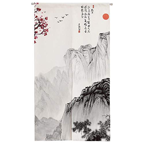Cortina De Puerta Pintura De Tinta Tradicional China, M...