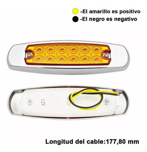 Pack X10 Luz Led Lateral Posición Para Camión Trocha