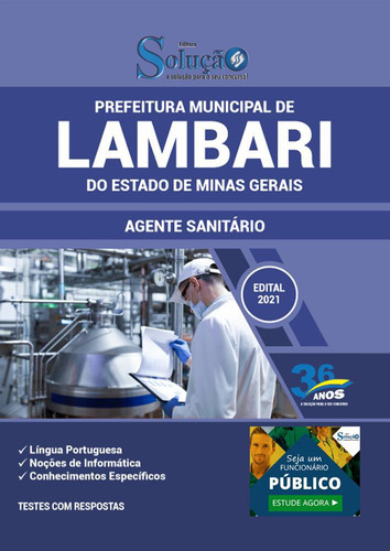Apostila Prefeitura Lambari Mg - Agente Sanitário