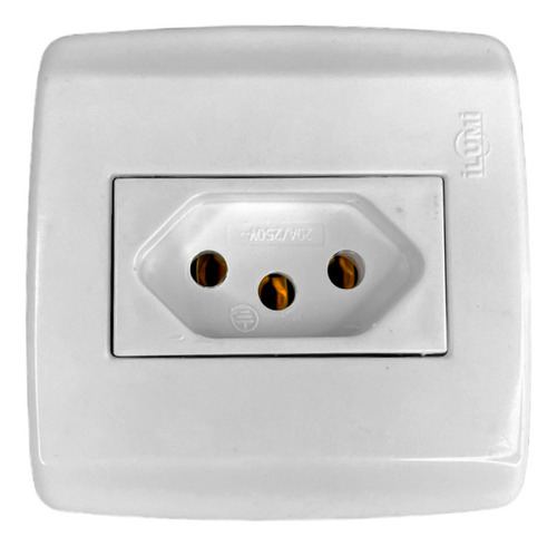 Kit 4 Tomada Sobrepor 20a 250v 2p+t Box Slim Ilumi Fixação X