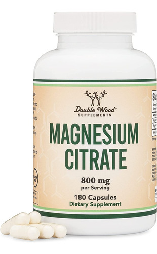 Citrato De Magnesio Capsulas Sin Rellenos 800mg Calambre 