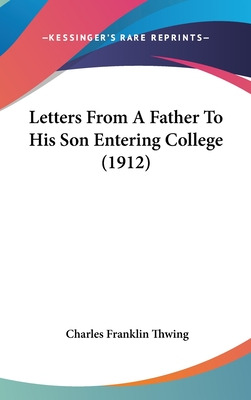 Libro Letters From A Father To His Son Entering College (...