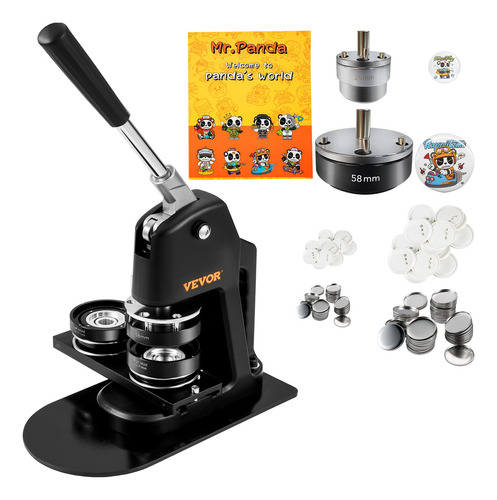 Kit De Prensa Perforadora Button Maker Machine Vevor De 1+2.