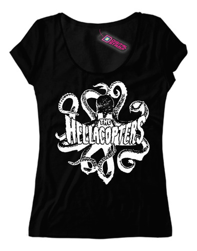 Remera Mujer The Hellacopters Pulpo Rp449 Dtg Premium