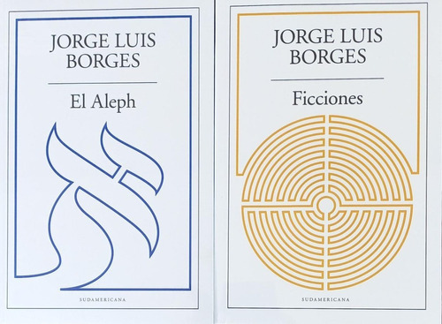 2 Libros El Aleph + Ficciones - Borges - Sudamericana