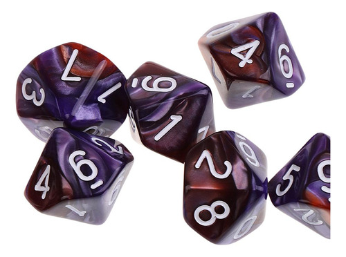 Rpg Jogos De Mesa 16mm Café Roxo