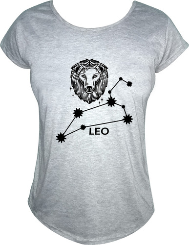 Remera Sublimada Mujer Signo Leo Constelación 