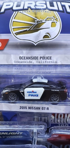 2015 Nissan Gt-r Oceanside Police Greenlight 1/64