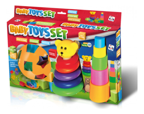 Kit De Brinquedos Baby Fun Toys - Pica Pau Cor Colorido