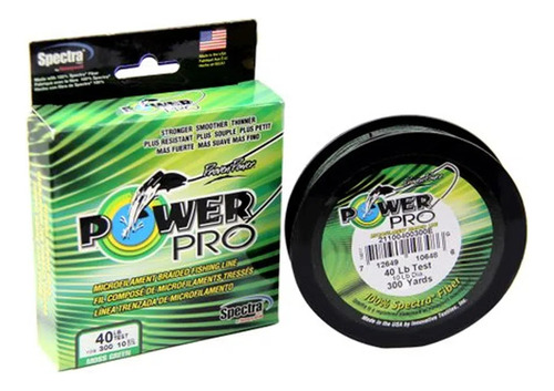 Linha Multifilamento Power Pro 40lb 0.32mm 275m Shimano Cor Verde