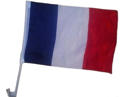 Banderas Con Asta Para Carro De Francia, Inglaterra, Holanda