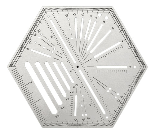 Regla Hexagonal Regla De Acolchado Hexagonal Multifuncional