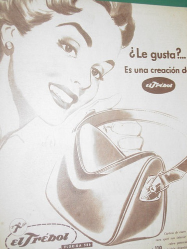 Publicidad Antigua Carteras Casa El Trebol Creacion Mod2 