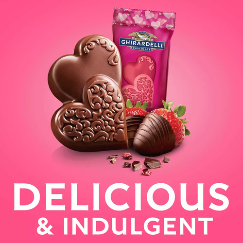 Corazones Chocolate C/ Fresa San Valentín Ghirardelli 137.2g